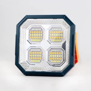 Rechargeable Solar LED Flood Lamp Portable and Foldable Outdoor Emergency Camping Lantern IP66 ROHS Certified