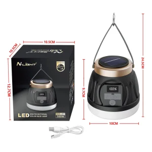 Rechargeable Solar-Powered LED Floodlight Warm White 200W High-Brightness IP44 Waterproof 270 Beam Angle Garden Use CE/FCC/RoHS