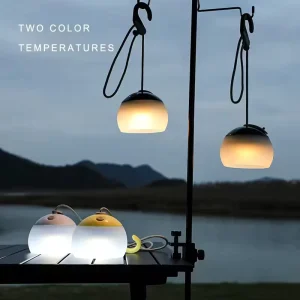 Rechargeable Waterproof Portable LED Camping Lantern for Tents, Emergencies, Gardens, and Outdoor Use