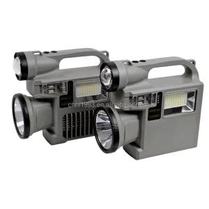 Rechargeable Waterproof Portable LED Camping Lantern with Hanging Flashlight
