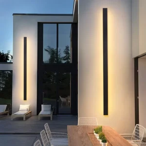 Rectangle Wall Light Indoor Outdoor Ip20 44 65 Wall Lamp Garden Villa Bedroom Strip Line Lamp Wall Fixture Lighting