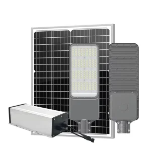 Reliable External Box LiFePO4 Battery 60w 80w 100w 120W IP66 Waterproof Project Solar Street Lights with for Light Control