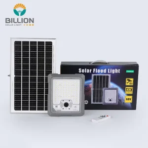 Remote Control LED Source IP65 Waterproof Outdoor Split Type Aluminum Shell Solar Flood Light with APP Control 3000K 6500K