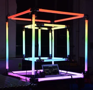 Remote Control RGB 360 Degree DMX ArtNet IP65 Falling Star LED Pixel Tube Light for DJ KTV and Hotel Matrix Light Type