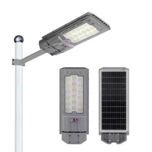 Remote Integrated Solar LED Road Light with ABS Pole 100W-400W High Lumen Solar Street Light with Battery