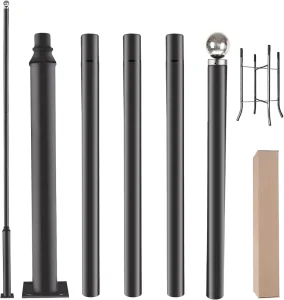 Removable Steel Garden Use Street Light Pole 3 Meter Height 200 km h Wind Resistance Durable Build 5 Year Warranty