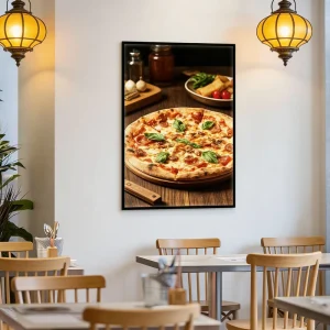 Restaurant Aluminum-Frame LED Light Box, Outdoor Backlit Acrylic Signage Display for Business
