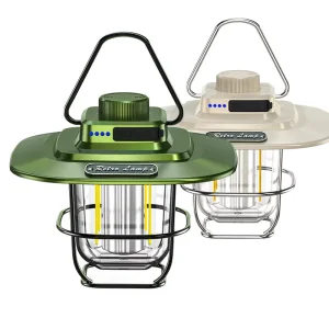 Retro Portable Camping Lantern Vintage ABS Tent Lighting LED For Garden Street Path Lawn Waterproof Outdoor Camping Light