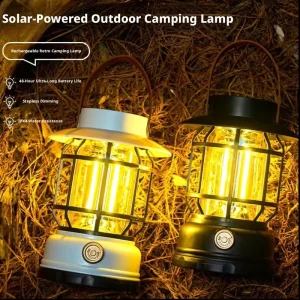Retro Rechargeable Barn Lantern with Battery and Hanging Type for Camping