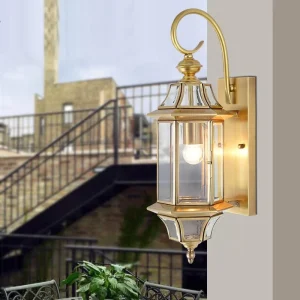 Retro Rustic Vintage Exterior Outdoor Wall Light Black Aluminum Wall Light Waterproof Anti rust Sconce Outdoor Wall Lamp