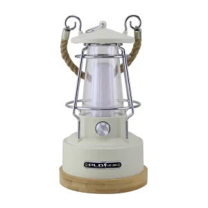 Retro Type-C Rechargeable Hanging Camping Lamp with Stepless Dimming, Warm LED Tent Light