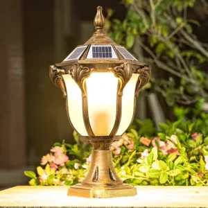 Retro Vintage European Aluminum E27 Outdoor Hotel Resort Hanging Garden LED Pillar Light IP65