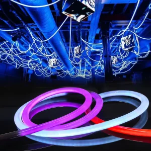 Rgbw Led Tube Dmx Black 360 Degree Silicone Programmable Flexible Neon Lights for Discos Music Festival and Rave