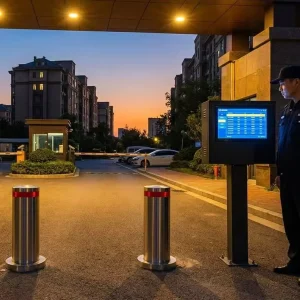 Rising Bollard Management Hub with Touch Screen Remote and Operation Logs