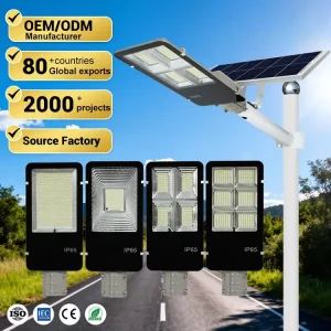 Road Garden Square Waterproof Outdoor Streetlight 100W 200W 300W 400W Light Control Split Solar LED Street Light