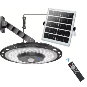 Rotation Design Solar Pendant Light Dimmable Timing Indoor Outdoor Solar Day Lights for Shed Patio Chicken Coop Gazebo