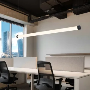 Round Aluminum Profile for Suspended LED Strip Light Ceiling Mount, Indoor Commercial Lighting