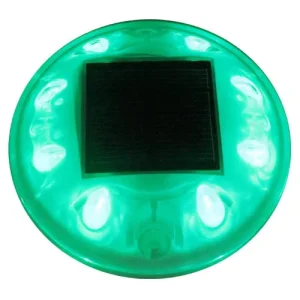 Round High Grade PC Plastic Solar Led Multi-Color 8-Piece IP68 Rated Over 20 Tons Compression Resistant Pathway Road Stud