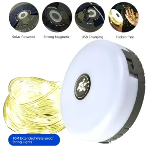 Round LED Solar Garden Lights Outdoor Easy Install Energy Saving Pathway Lighting for Patio Yard Walkway Commercial Use