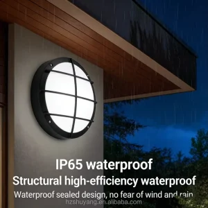Round Outdoor Wall Light LED Lights IP65 Waterproof Die Cast Aluminum Alloy Exterior Wall Lighting Suitable for Commercial Build
