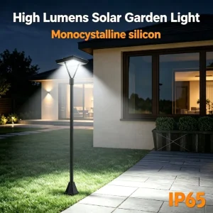 IP65 Waterproof 35W LED Solar Garden Lights with Remote Control Aluminum Body 3-Year Warranty for Outdoor Park Lighting