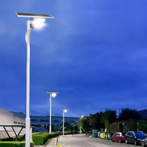 S0220 Solar LED Street Light 80W MPPT Charge Control Multiple Smart Control Modes IP66 Ideal for Public Area or Campus