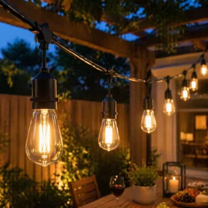S14 LED String Lights Outdoor Waterproof Patio Garden Decorative Edison Bulb Lights