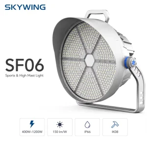 SF06 400W 1200W LED Stadium Light IP66 High Mast Sports Light 150lm W Aluminum Alloy 5 Year Warranty for Football Field Lighting