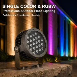 SMD IP66 Gardens Outdoor Flood Lights 54W 60W 72W RGBW 2700 6500K LED Landscape Spot Light Ground Flood Lights