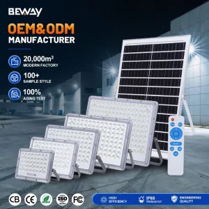 SMD5054 Split Solar Flood Lamp 50W 100W 200W 300W 400W Extensive Irradiation Area Outdoor LED for Garden Yard