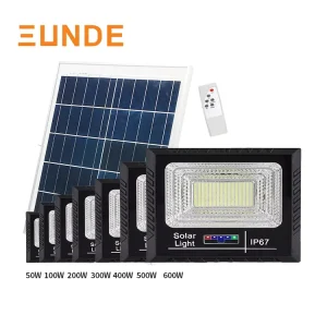 SUNDE 100W IP65 Waterproof Solar Floodlight ABS Garden LED Flood Light for Outdoor Use