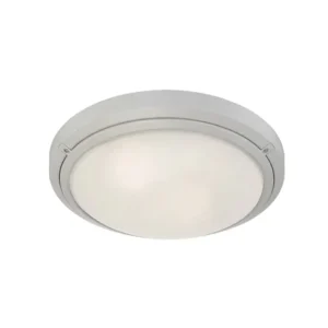 Sandy White Modern LED Outdoor Ceiling Light for Balcony or Garden