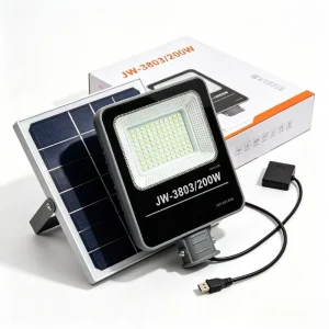 School Campus Security 200W Solar Street Light Motion Sensing Auto Dimming