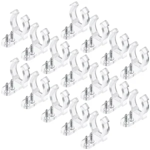 Screw Fixing 220V Round 14mm Neon Exterior Decoration Flexible Holder Strip Light Accessories