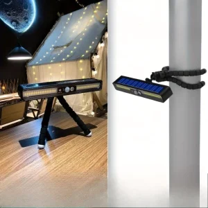 Security Lights Waterproof Fence Camping Flexible Tripod Dusk to Dawn Outdoor Light Motion Sensor Led Solar Motion Sensor Light