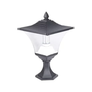 Security Waterproof Outdoor Yard Garden Decoration Park Project Gate Post Lamp Landscape Solar Led Pillar Light
