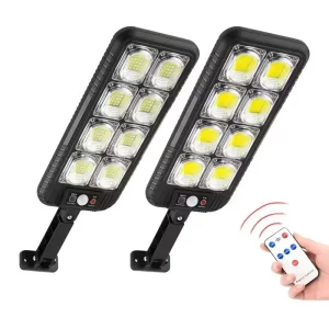 Shingel 160W LED COB Solar Street Lamp IP65 Garden Home Lighting 6000K Daylight 1000lm Light and Motion Sensor Control