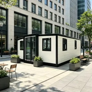 Shipping Container House Prefabricated Steel Container House Container House Price Green Potted Plants