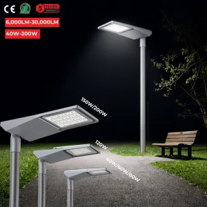 Sidewalk Park Road Lighting LED Street Light 40W-200W Waterproof Aluminum AC Urban Main Road Garden Highway Square School Lamp