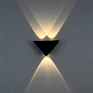 Simple Modern Creative Triangle Outdoor Waterproof Wall Lamp for Courtyard Corridor & Living Room Background
