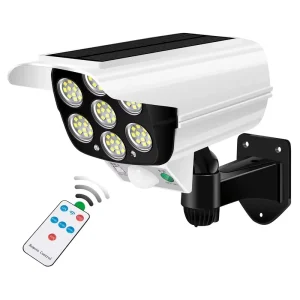 Simulation Security Dummy Camera Motion Sensor Outdoor Night Light IP65 Waterproof Lamp 3 Mode Solar Wall Light for Home Garden