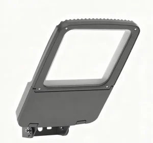 Small U Type Bracket 100W COB LED Flood Light with Motion and Daylight Sensor IP66 IK09 160LM/W Road Outdoor Security