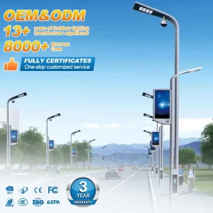 Smart Highway Outdoor Street Lights Aluminum 120 Beam Angle IP65 Rating Waterproof 60 200W LED Street Lights