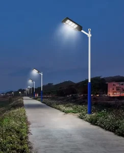Smart IP65 Solar Street Light All in One with Motion Sensor for Outdoor Road Lighting