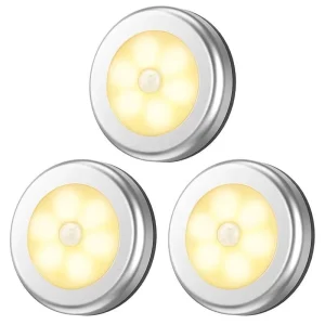 Smart LED Indoor Sensor Night Light Battery Powered Wireless LED Security Night Lamp PIR Motion Sensor Light