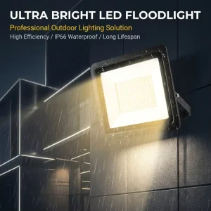 Smart Modern 50-200W Motion Sensor LED Flood Light for Gate Security