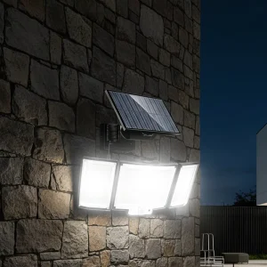 Smart Motion Sensor Solar Wall Lamp 328 LEDs Split Outdoor Security Light IP65 Waterproof Floodlight with Remote Control