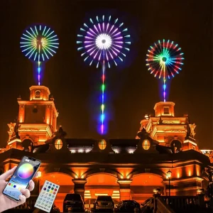 Smart Outdoor Commercial Garden Decorations Waterproof Yard Lights Decorative Motif Lights LED Fireworks Lights