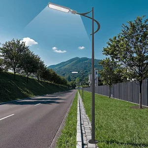 Smart Outdoor LED Streetlight 50W-200W IP65 Aluminum Lamp Body AC Power Public Road Lighting