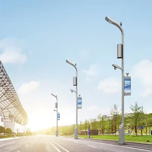 Smart Public Lighting Smart Pole Smart City Smart Street Light Pole with Ev Charger